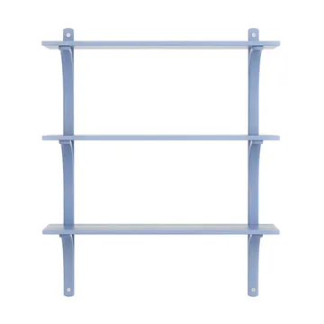 Levi 架子 3 shelves - ILKE 蓝色-aluminium, 90 cm - Swedese