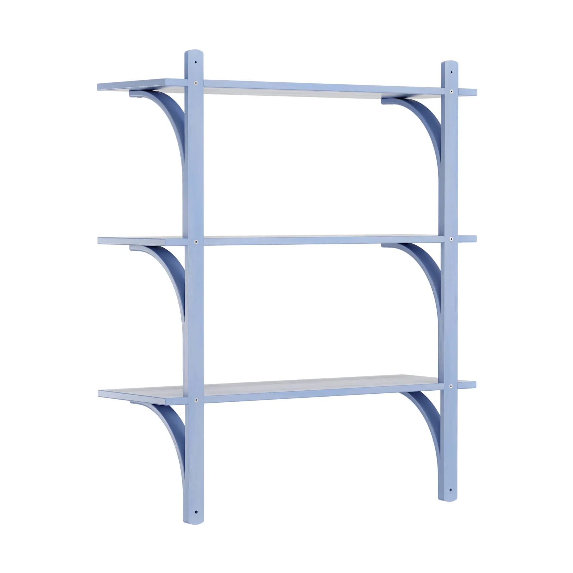 Levi 架子 3 shelves, ILKE 蓝色-aluminium, 90 cm Swedese