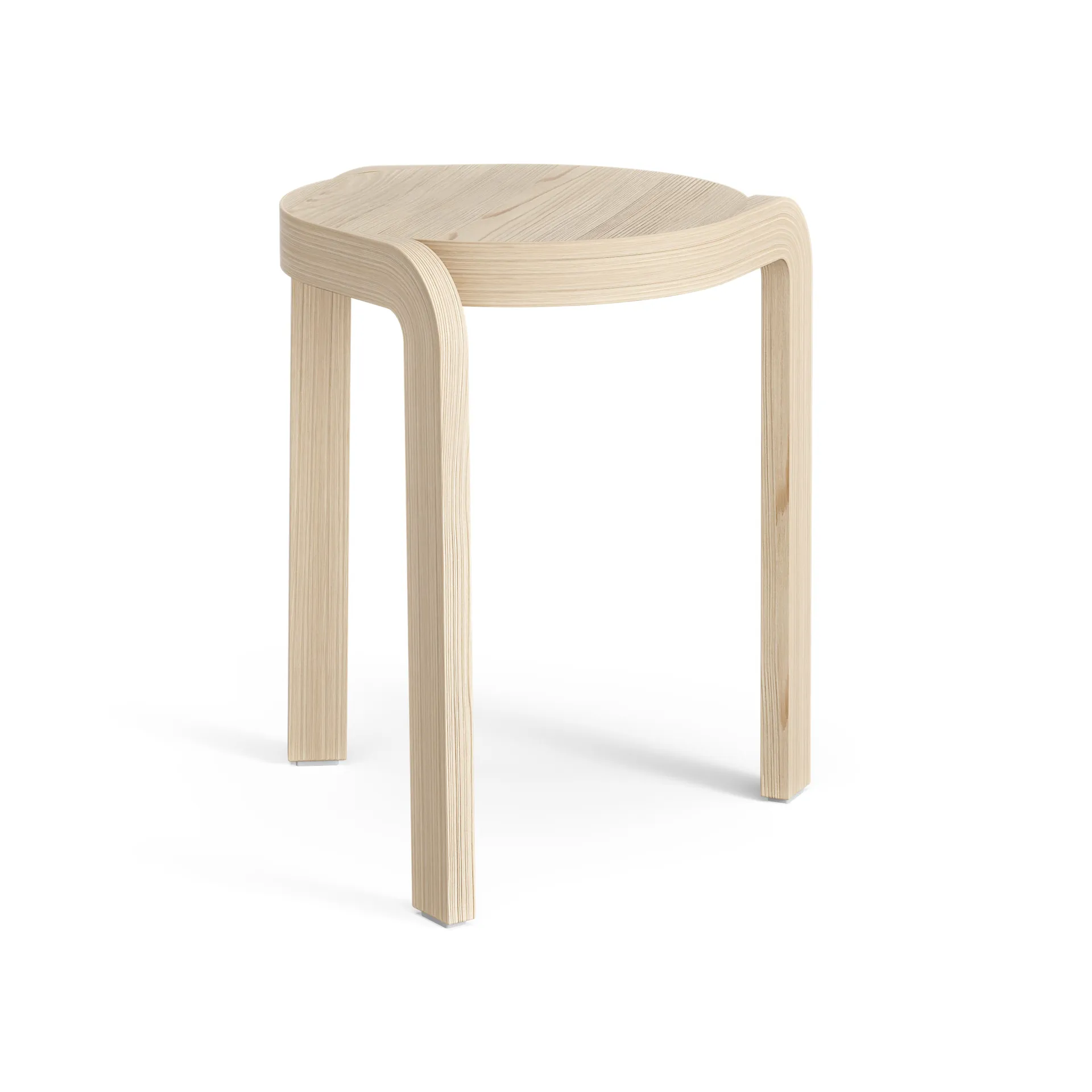 Spin 吧台凳 H44cm, 白蜡木漆面 Swedese