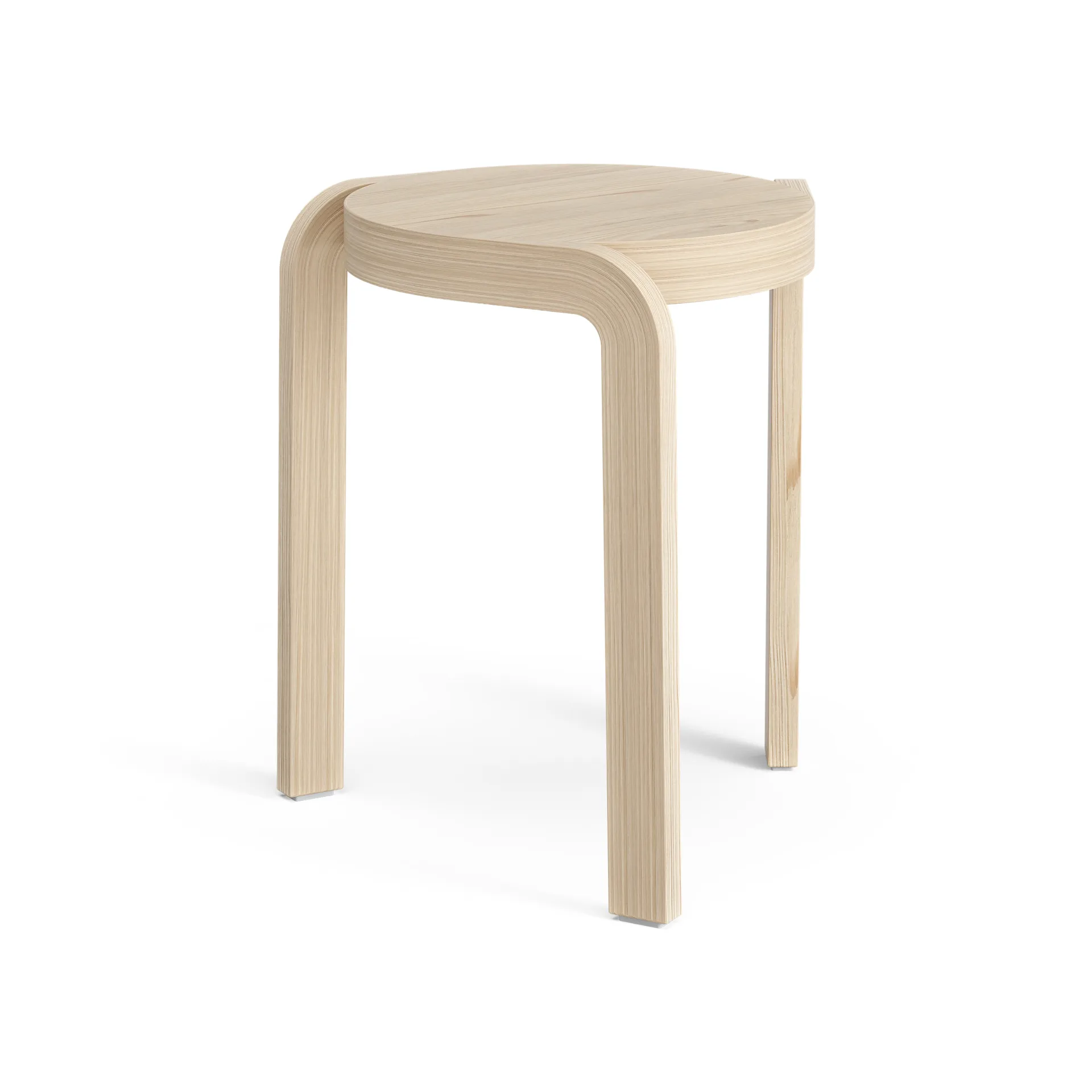 Spin 吧台凳 H44cm, 白蜡木漆面 Swedese