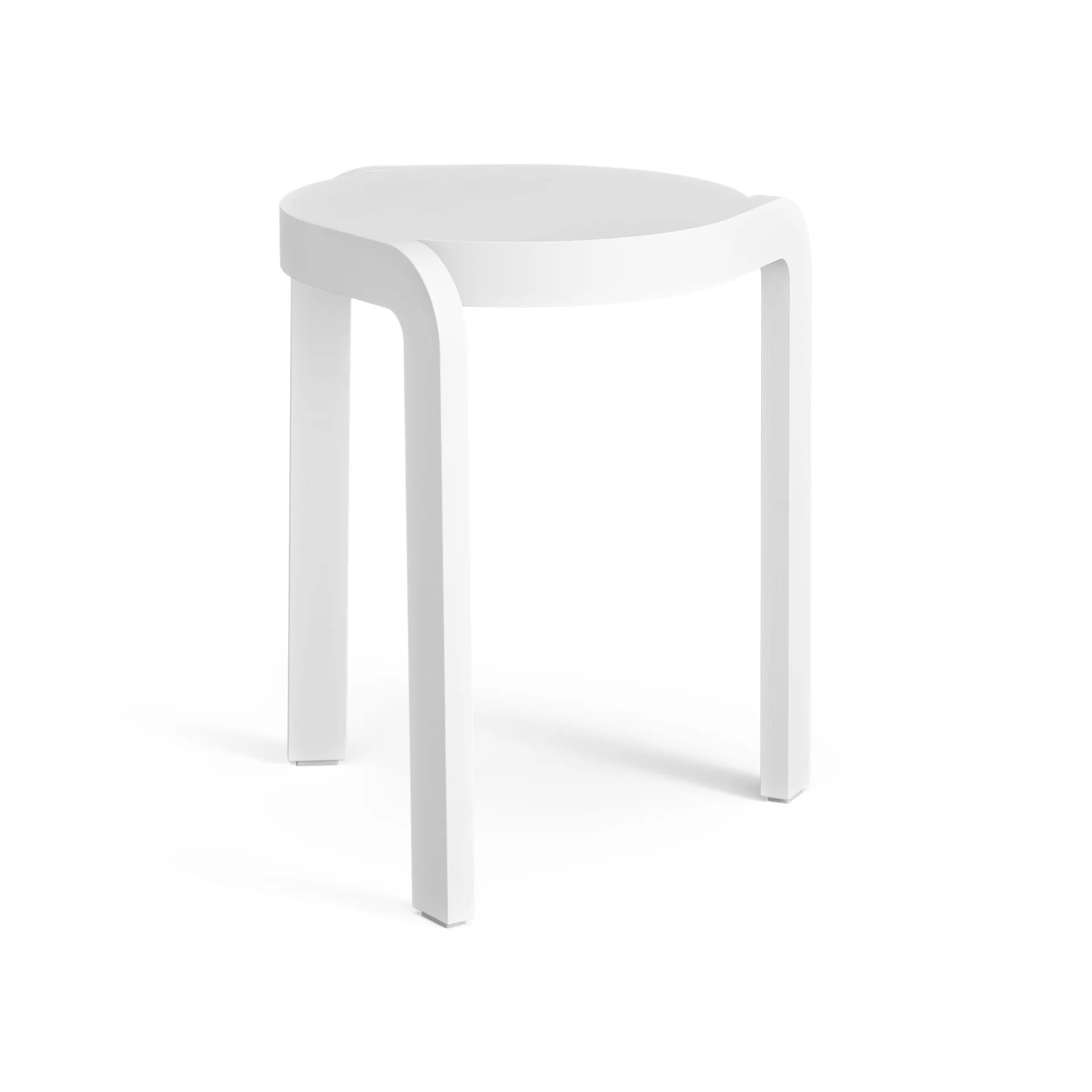 Spin 吧台凳 H44cm, 白蜡木白色激光处理 Swedese