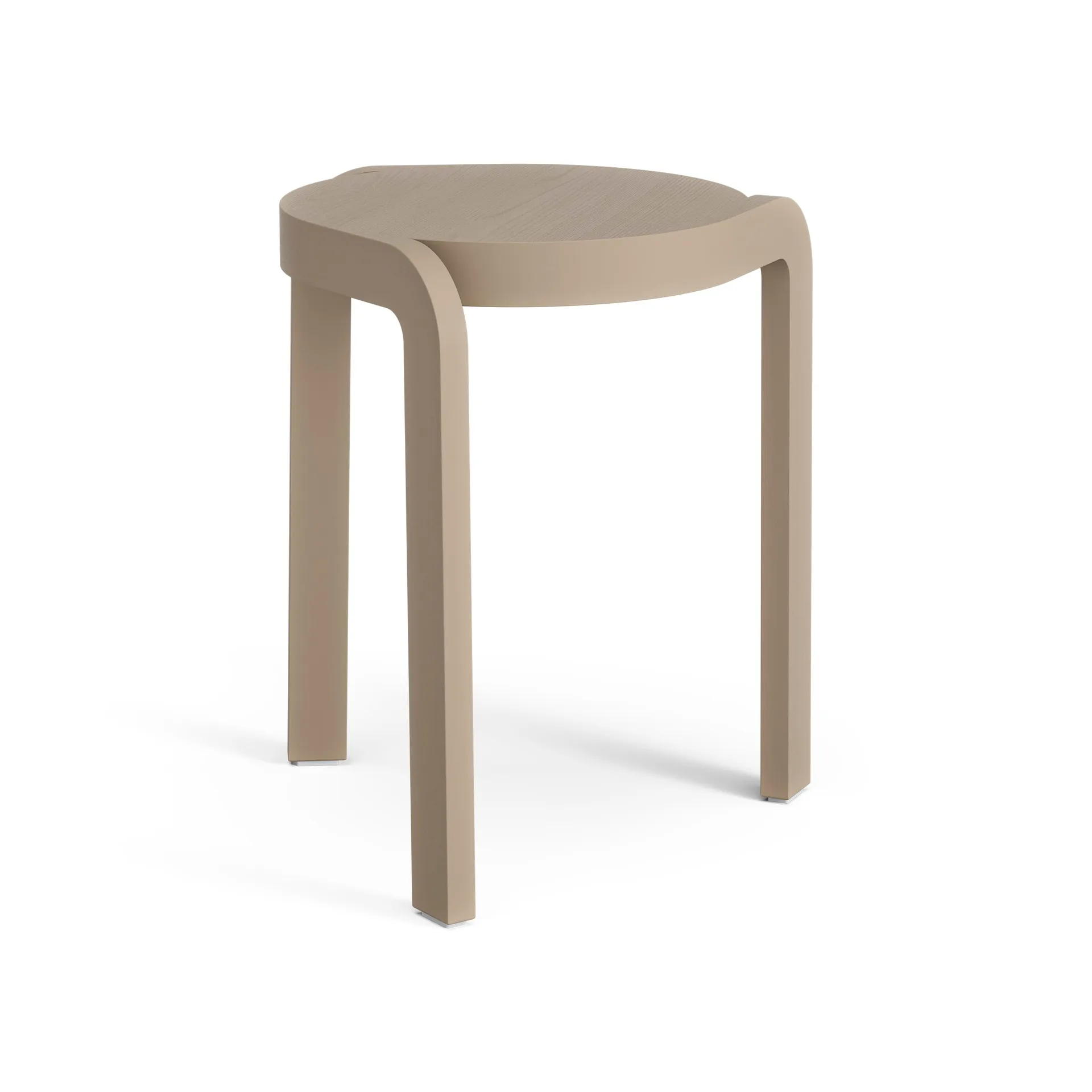 Spin 吧台凳 H44cm, 白蜡木_肉豆蔻色 Swedese