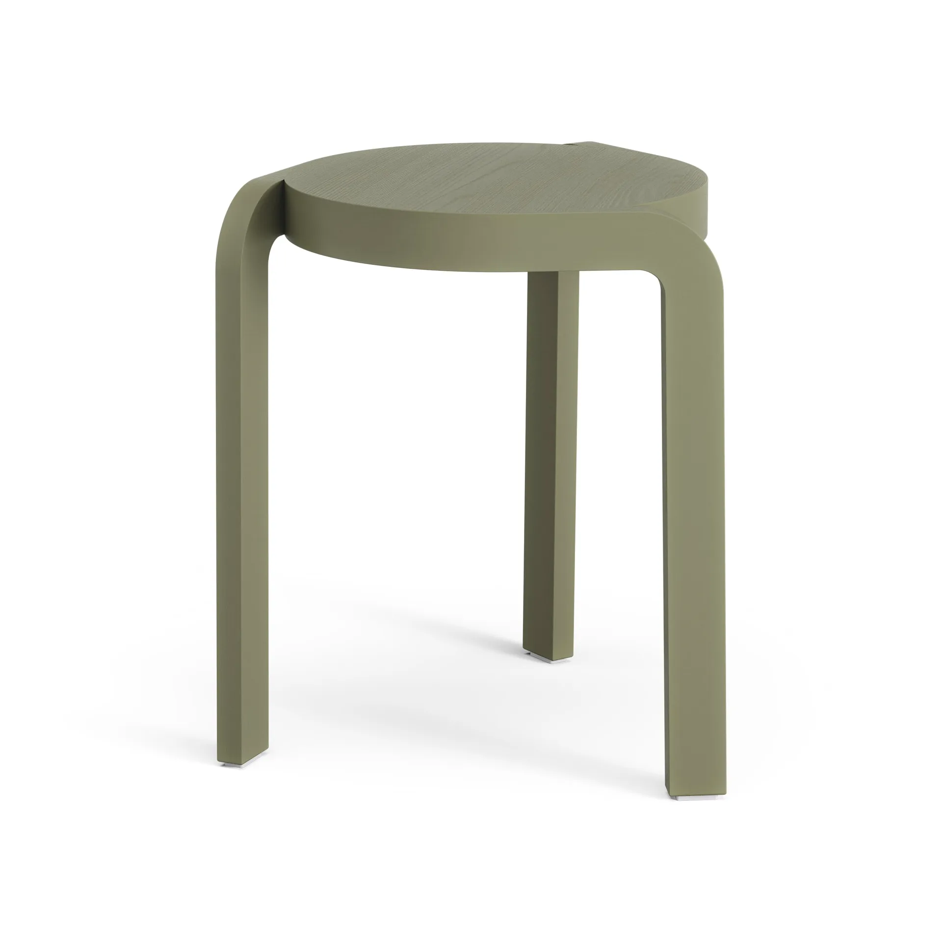 Spin 吧台凳 H44cm, 白蜡木_苔藓绿色 Swedese