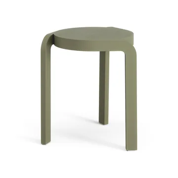 Spin 吧台凳 H44cm - 白蜡木_苔藓绿色 - Swedese