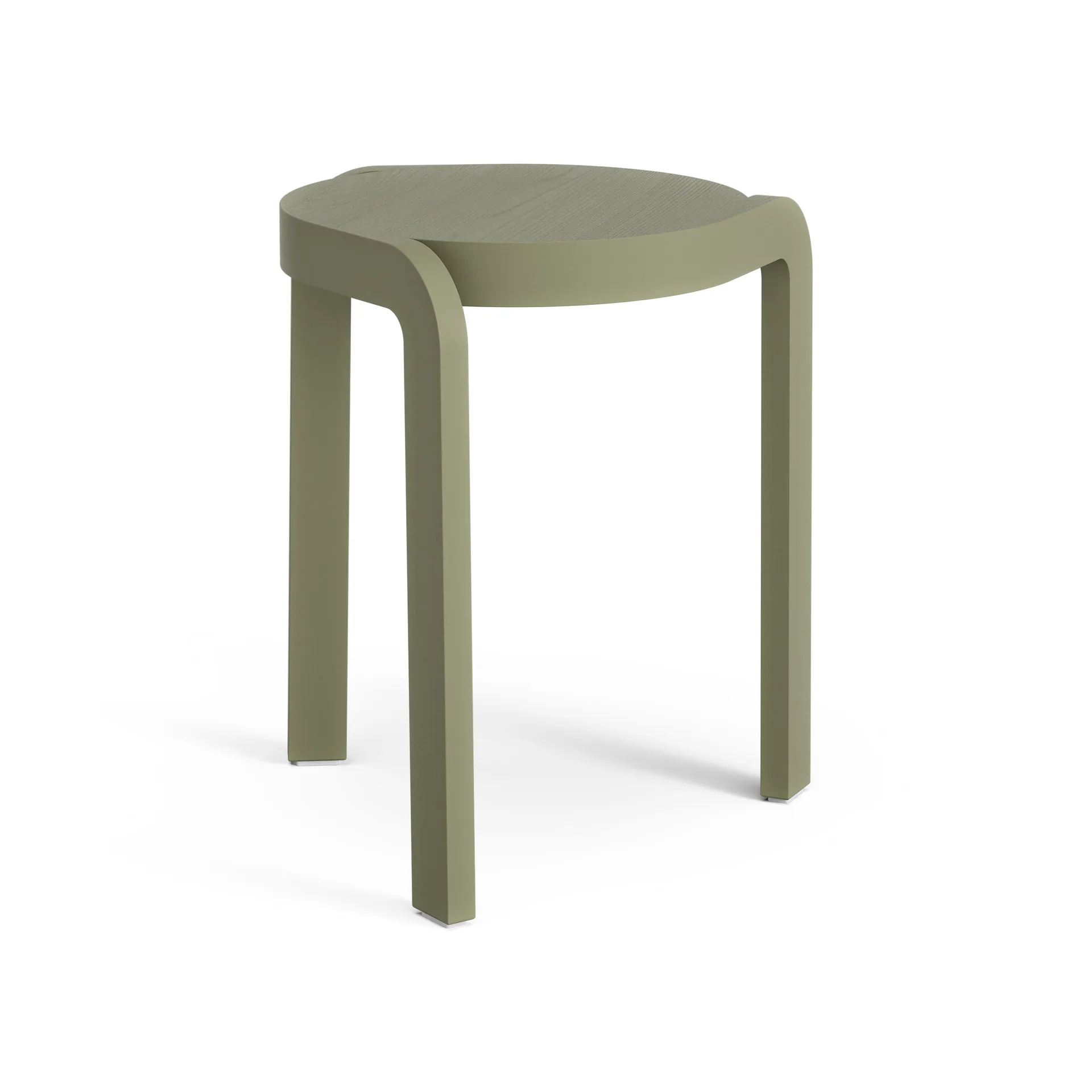 Spin 吧台凳 H44cm, 白蜡木_苔藓绿色 Swedese