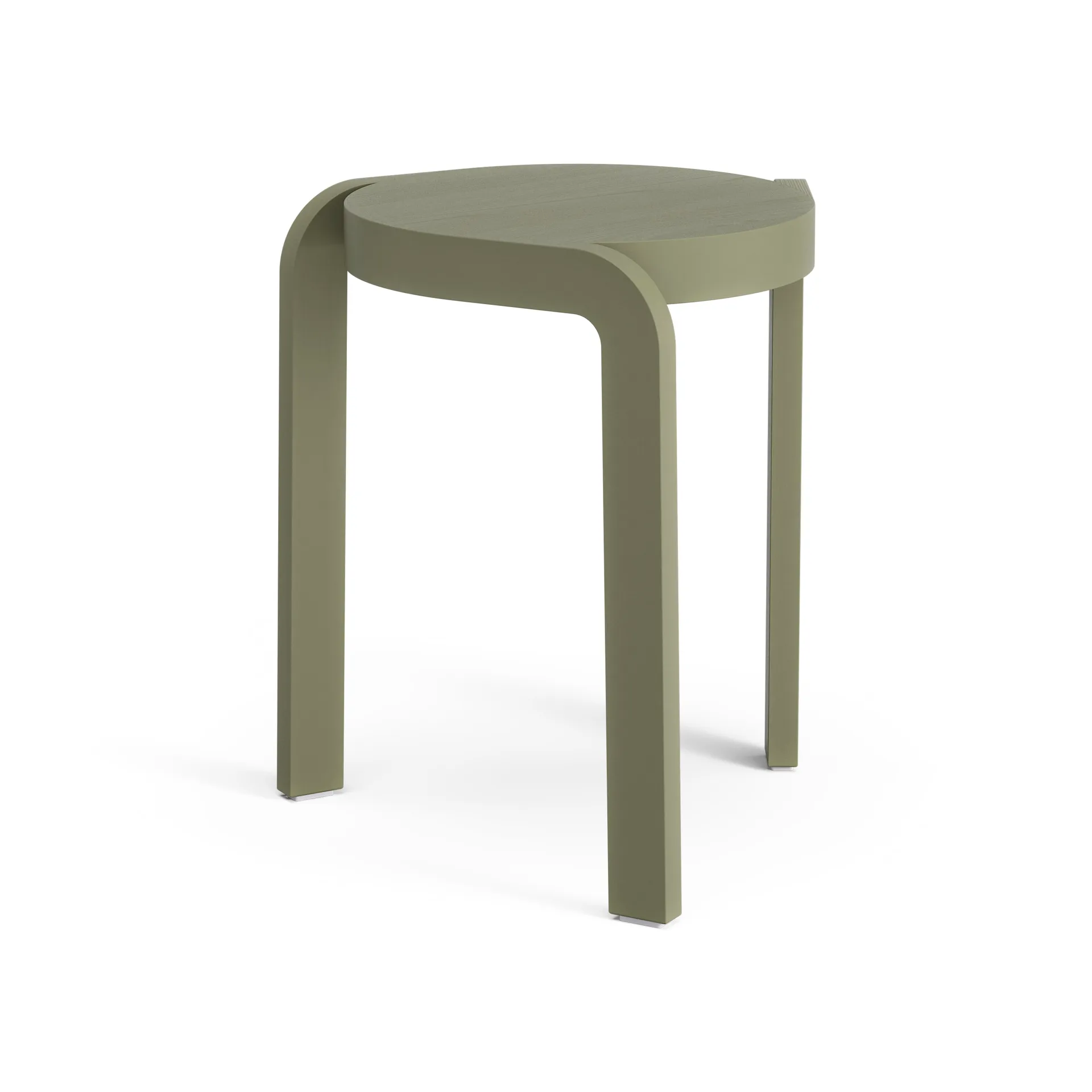 Spin 吧台凳 H44cm, 白蜡木_苔藓绿色 Swedese