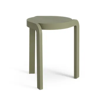 Spin 吧台凳 H44cm - 白蜡木_苔藓绿色 - Swedese