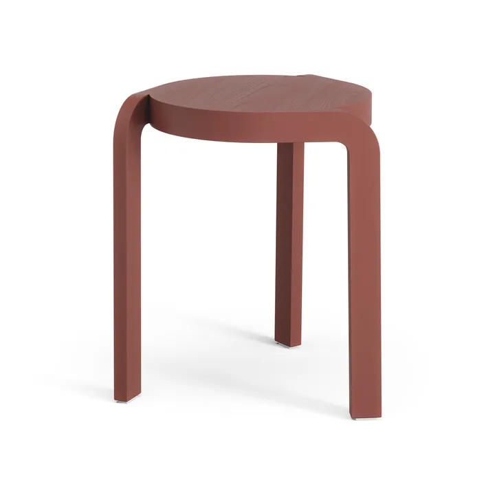 Spin 吧台凳 H44cm - 白蜡木_英国红色 - Swedese