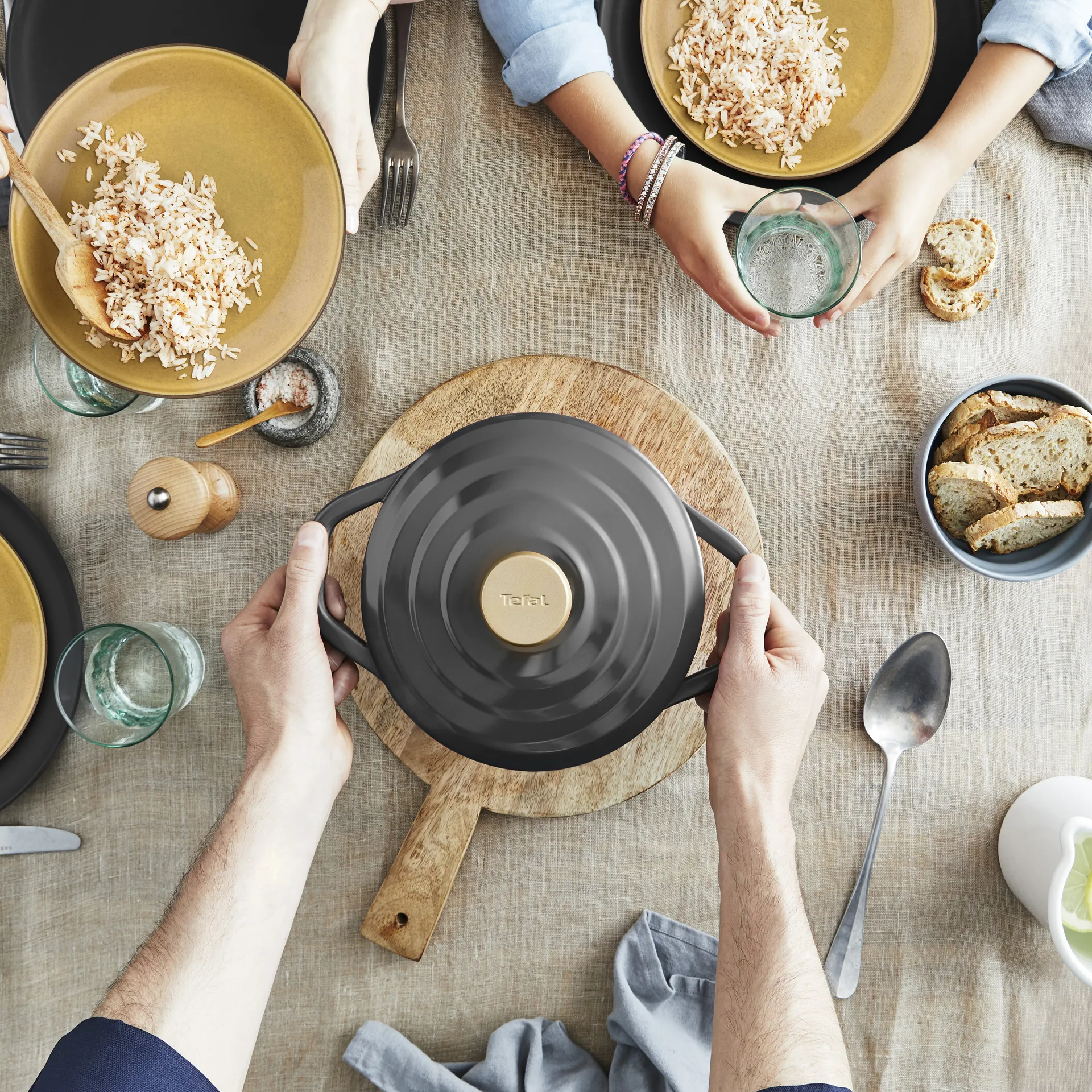 Air 锅 3.1升, 灰色 Tefal