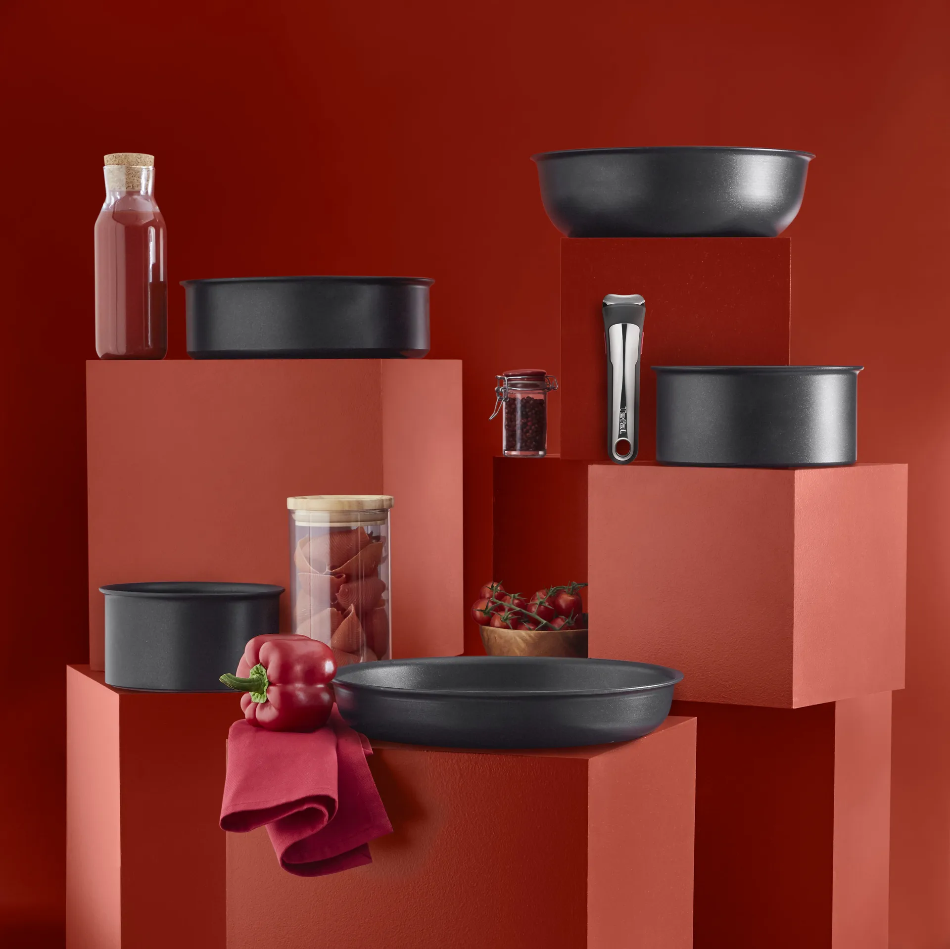 Ingenio Unlimited ON 煎锅奶锅套装, 5件套 Tefal