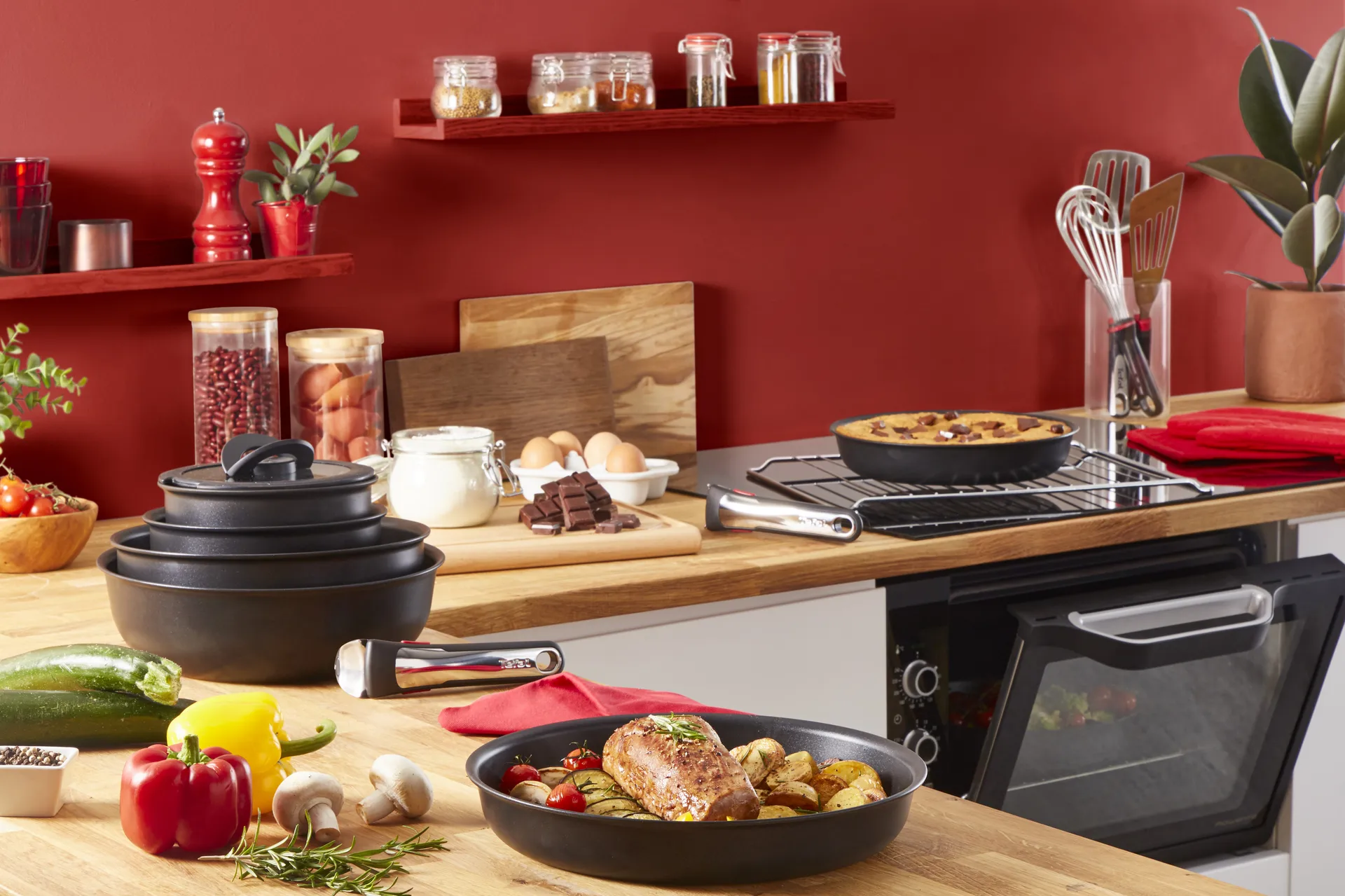 Ingenio Unlimited ON 煎锅奶锅套装, 5件套 Tefal