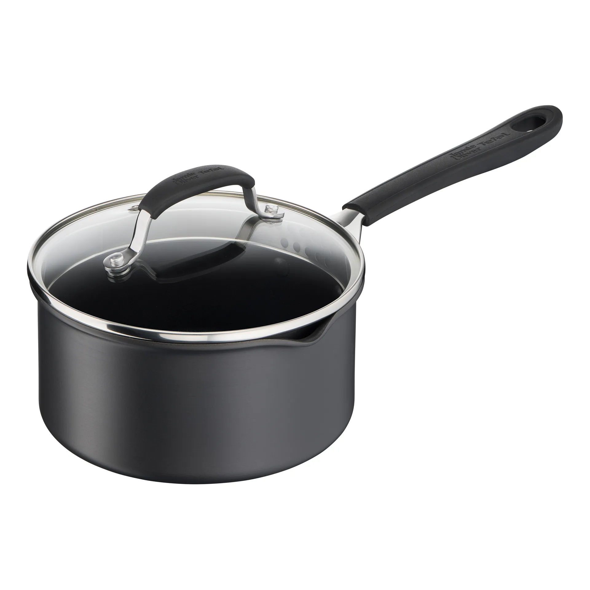 Jamie Oliver Quick & Easy 硬质阳极氧化酱汁锅, 2.1L Tefal