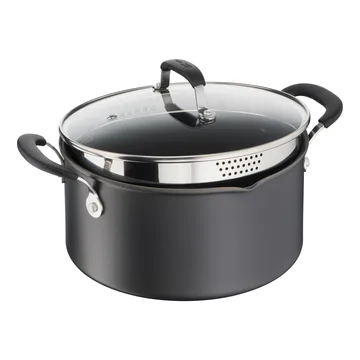 Jamie Oliver Quick & Easy 硬质阳极氧化砂锅 - 5.2L - Tefal
