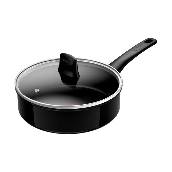 Renew ON 带盖汤锅 Ø25.4cm - 黑色 - Tefal