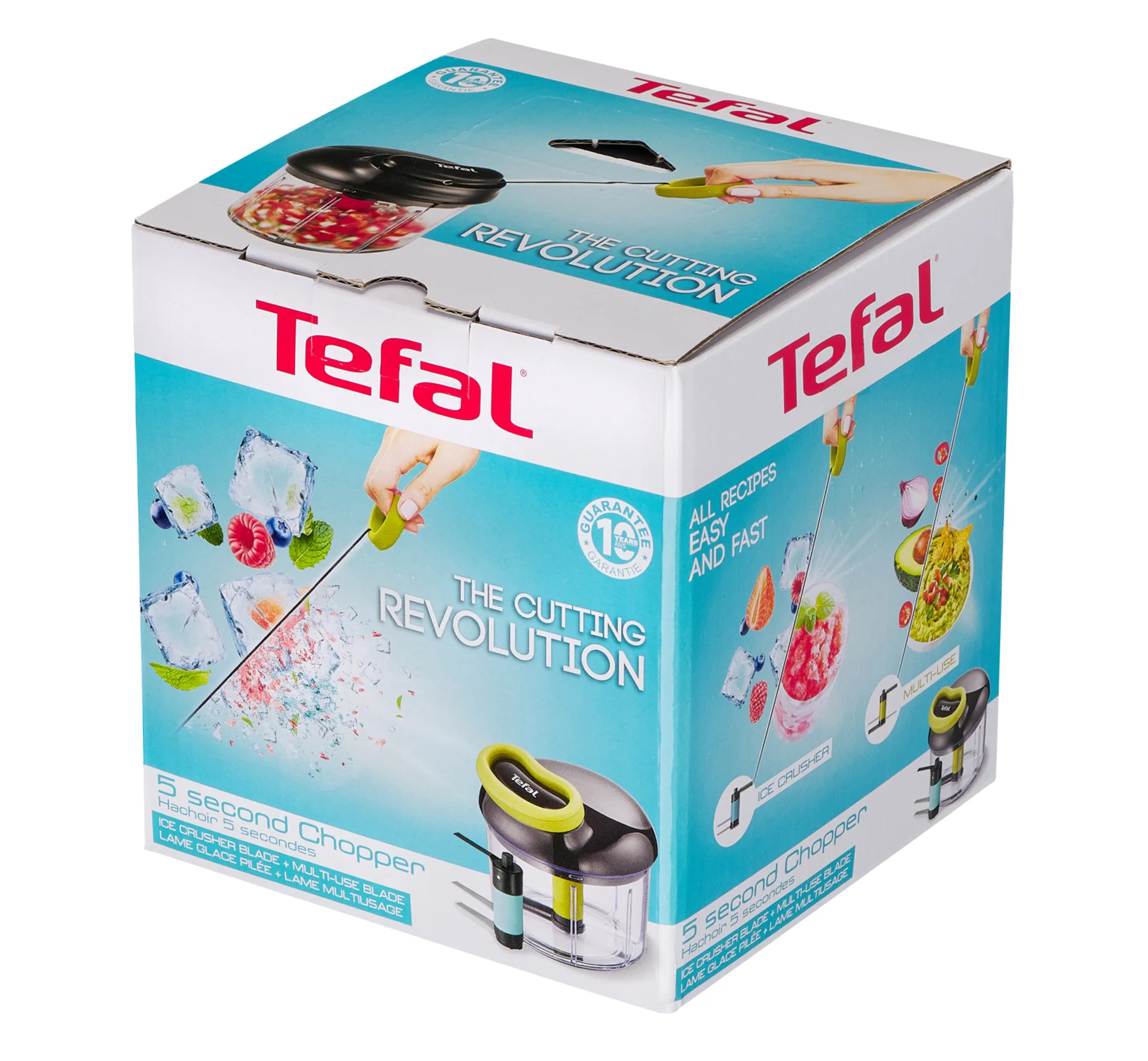 Tefal 5秒迷你切碎器带碎冰刀片, 0.9L Tefal