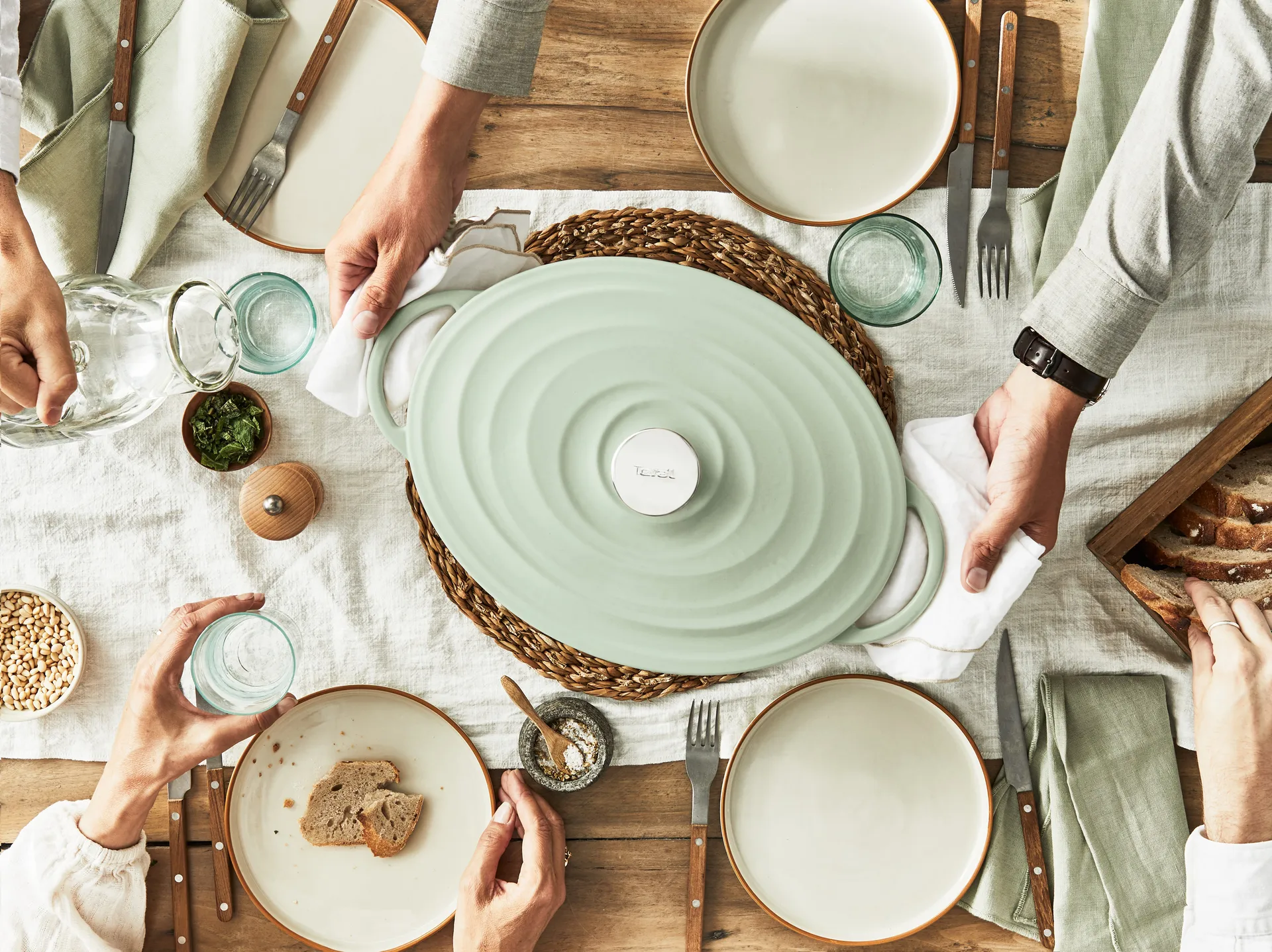 Tefal LOV oval pot 7.2 L, 调和绿 Tefal