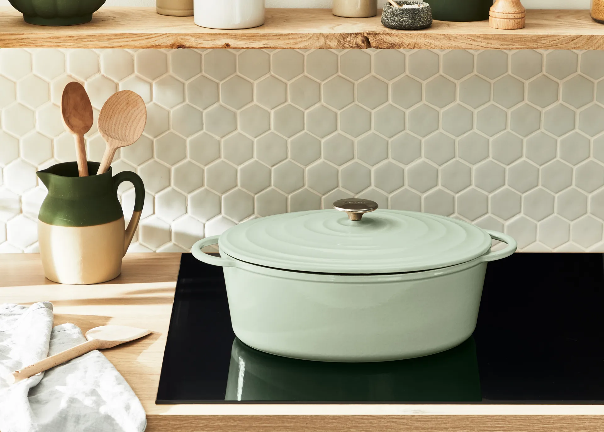 Tefal LOV oval pot 7.2 L, 调和绿 Tefal