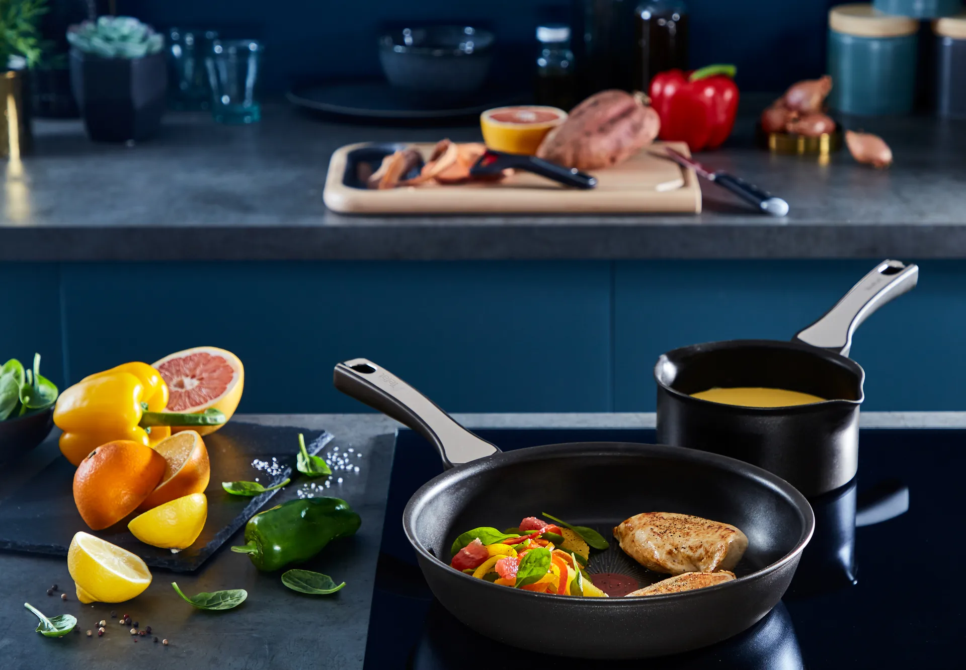 Unlimited ON 煎锅/炒锅 套装, 3 pieces Tefal