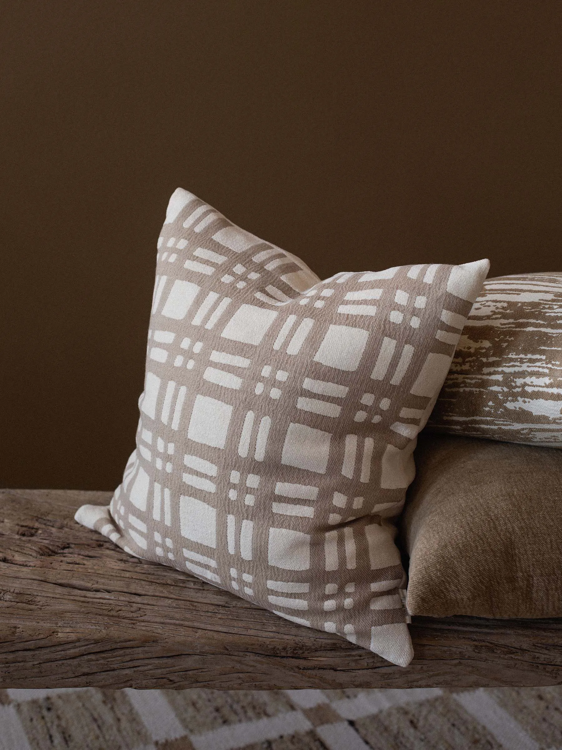 Camille 靠枕套 50x50 cm, 米色 Tell Me More