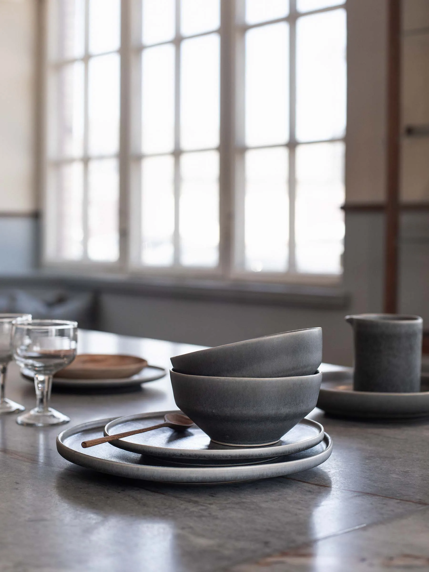 Centro dinner 盘子 Ø28 cm, Soft 灰色 Tell Me More