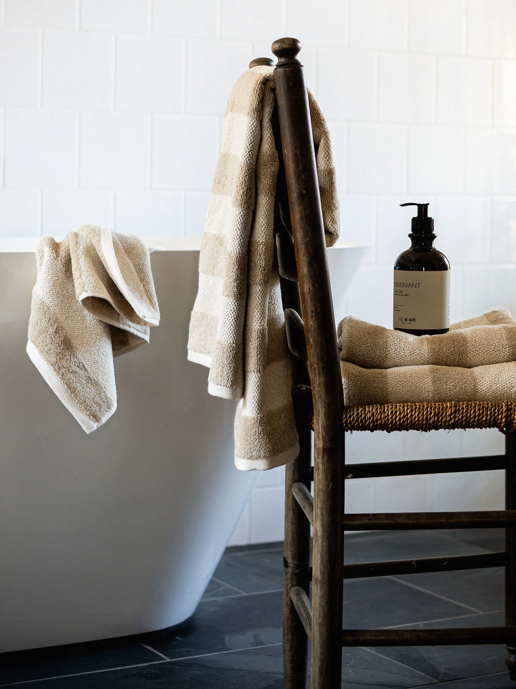 Cleo 浴巾 70x140 cm, 米色 Tell Me More