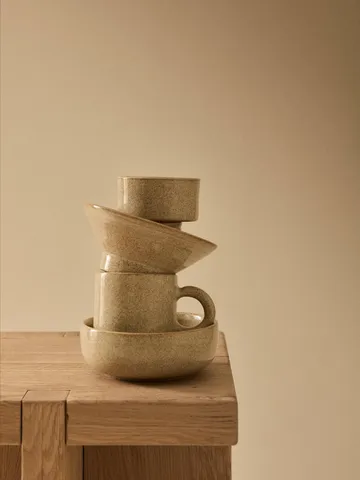 Elio 高脚碗 - 深棕色，直径14.5x6cm - Tell Me More
