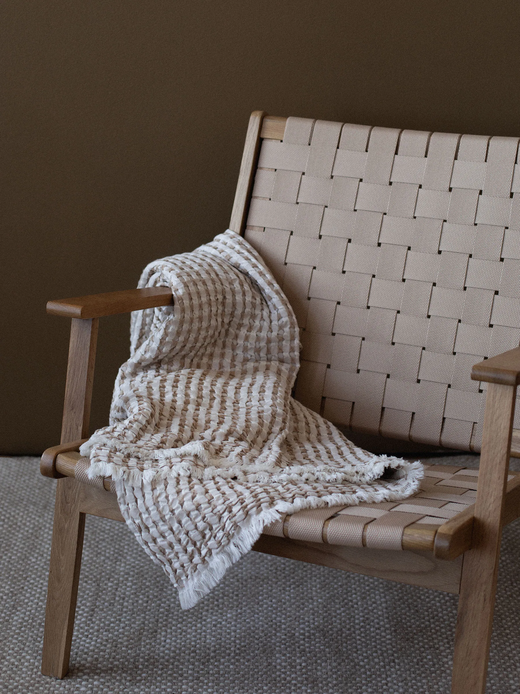 Gilbert 毯子 140x200 cm, 米色 Tell Me More