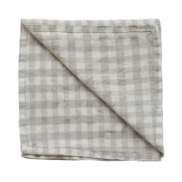 Gingham 格子厨房毛巾 70x50cm - 自然色 - Tell Me More