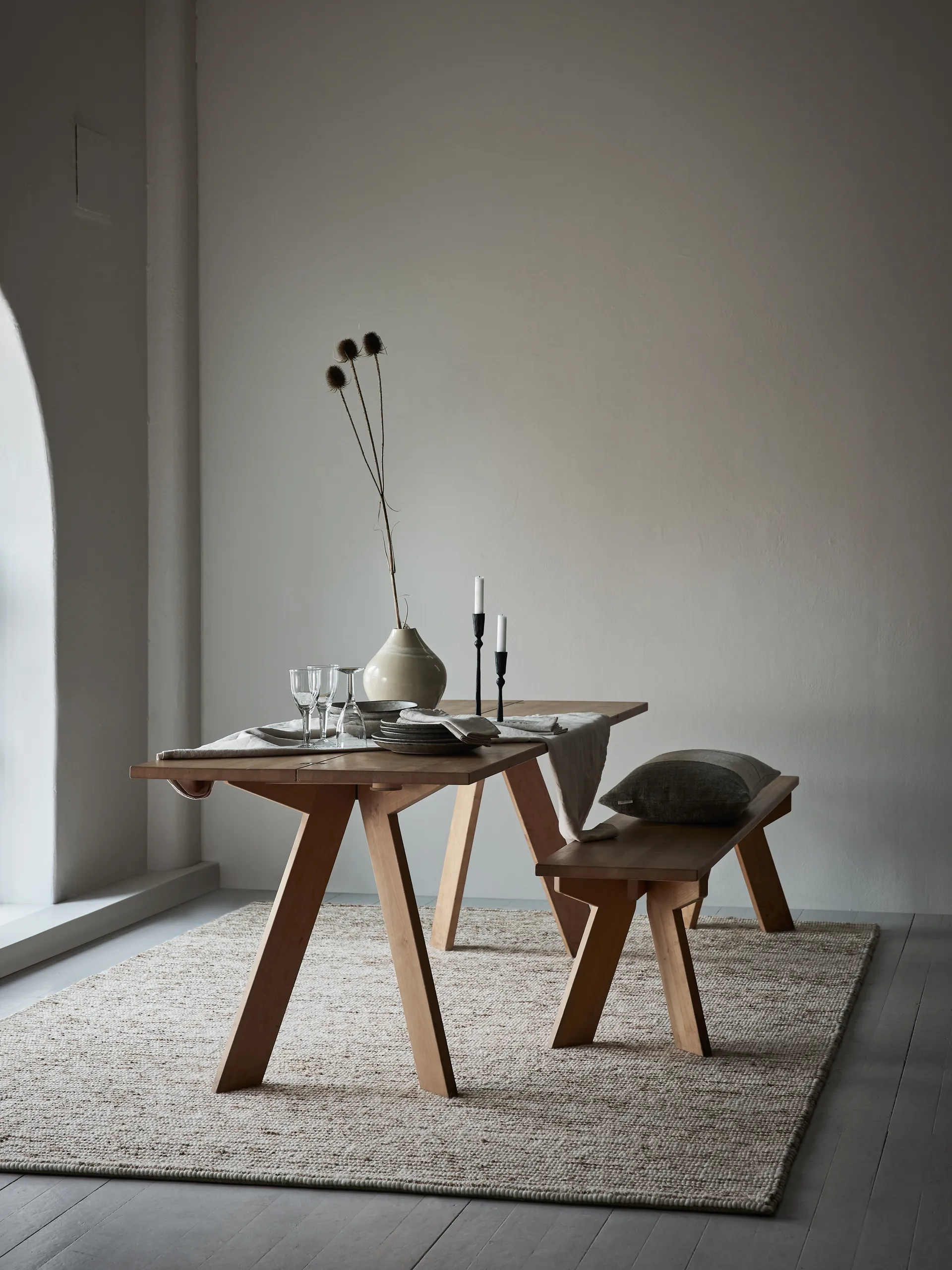 Hemp 羊毛地毯 170x240 cm, Stripe Tell Me More