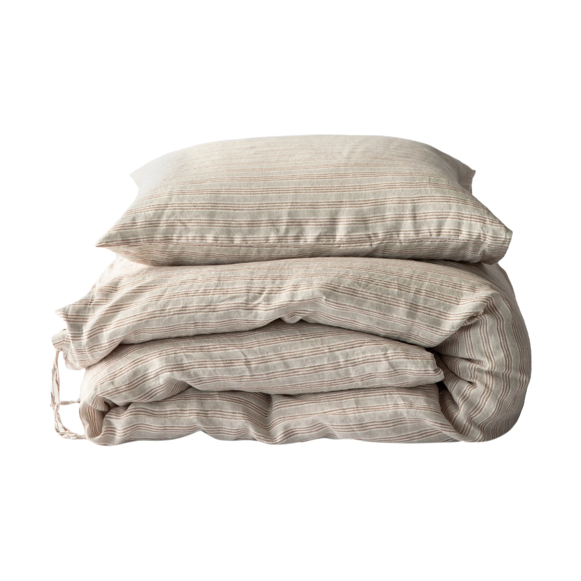 被套 linen 150x200 cm, 榛果条纹 Tell Me More