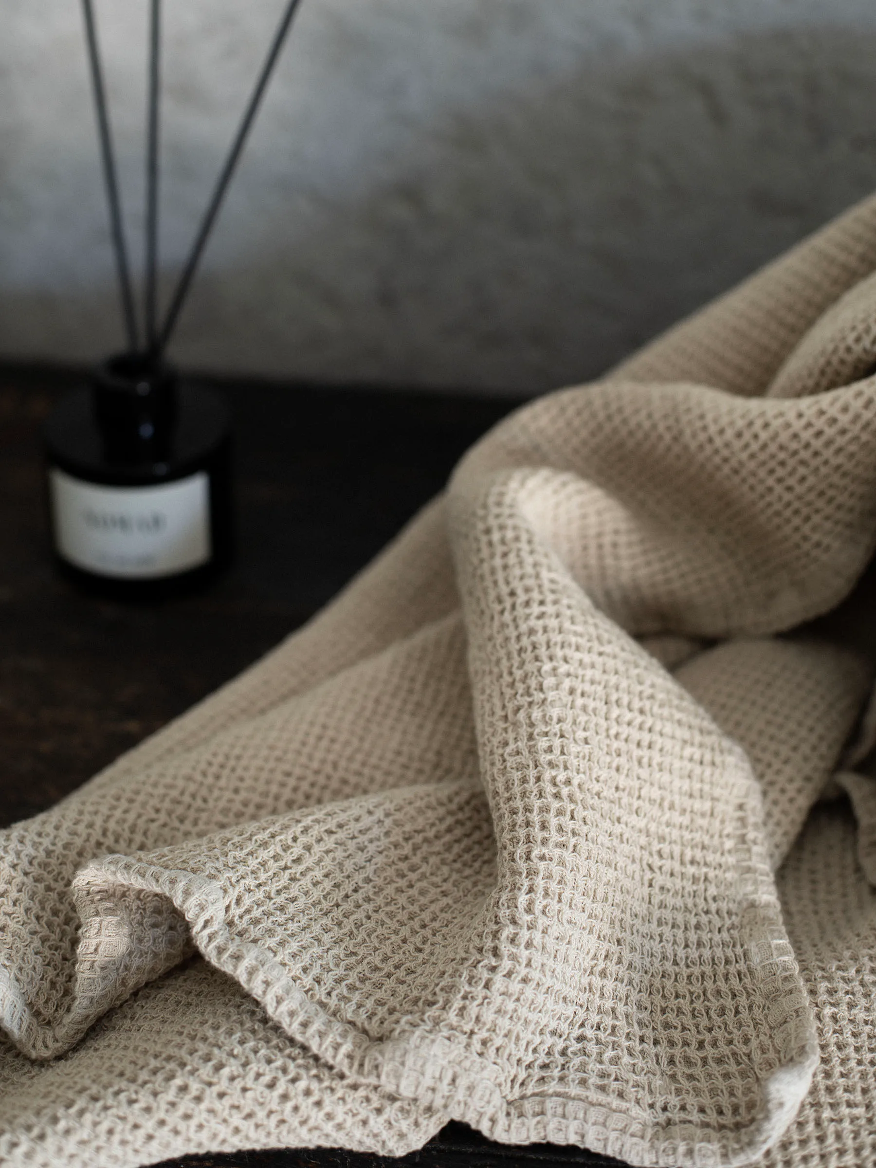 Nella 浴巾 100x150 cm, 米色 Tell Me More