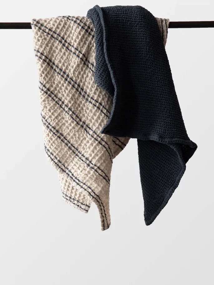 Nella 毛巾 50x70 cm, 蓝色 stripe Tell Me More