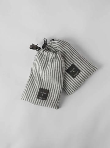 Stonewashed linen 枕头套 50x60 cm 两件套装 - 灰色-白色 - Tell Me More