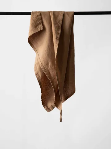 Tell me more 亚麻厨房巾 50x70cm - 榛子色 - Tell Me More