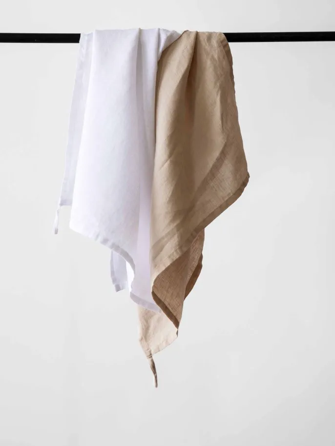 Tell me more 厨房巾 linen 50x70 cm, 沙色 Tell Me More