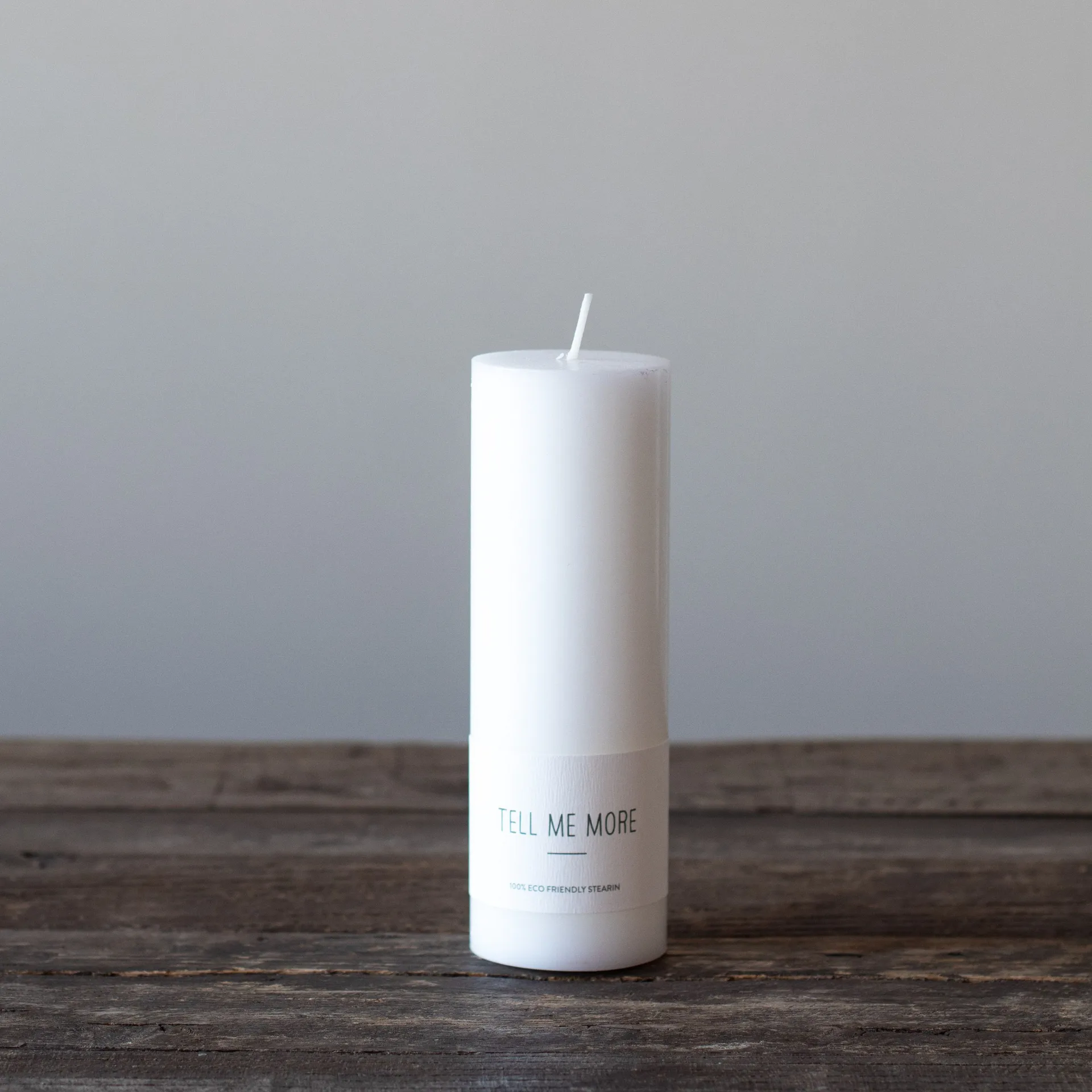 Tell Me More stearin block candle tL 15 cm, 白色 Tell Me More