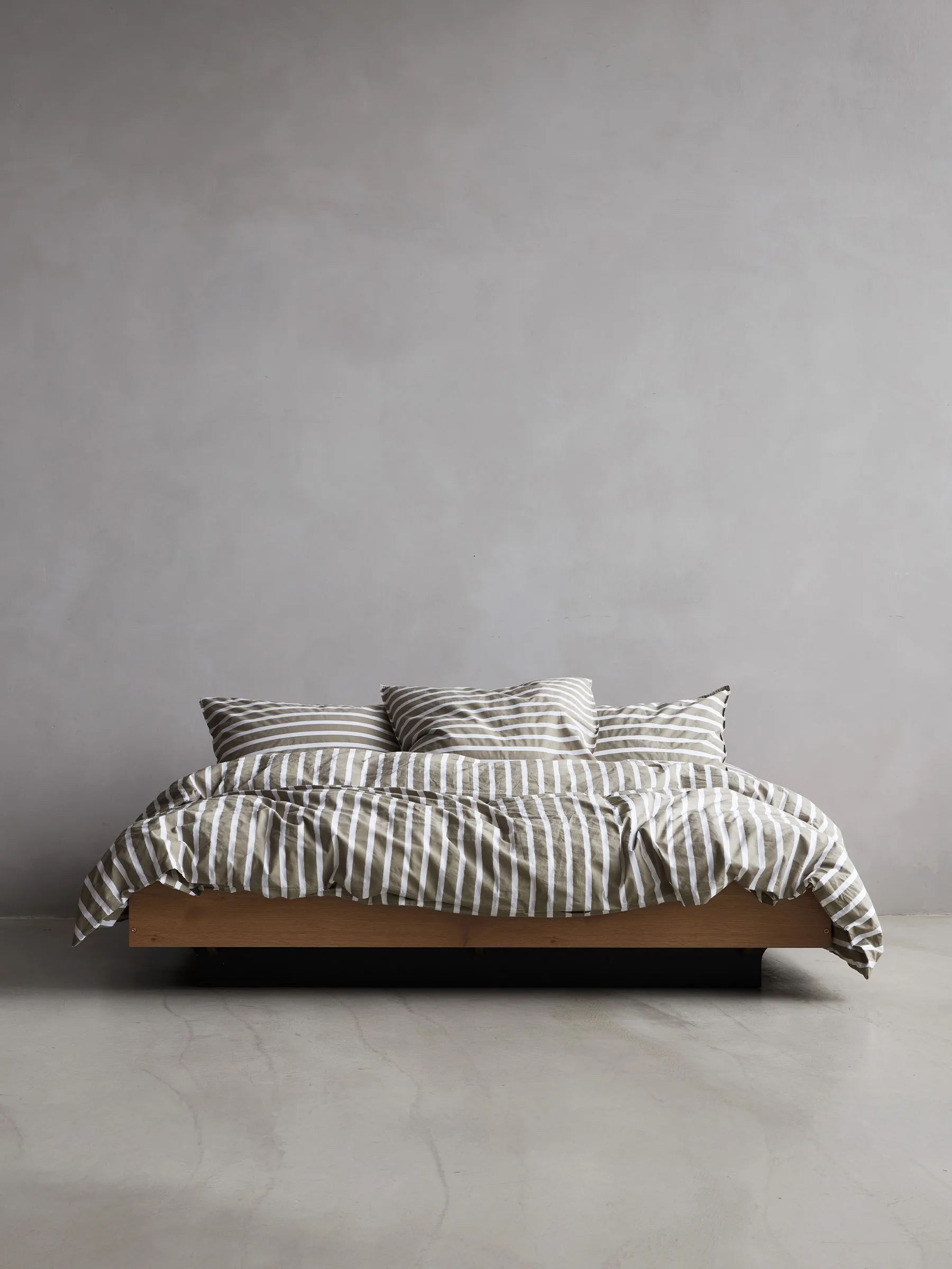 Tell Me More striped 被套 cotton, 橄榄色, 240x220 cm Tell Me More