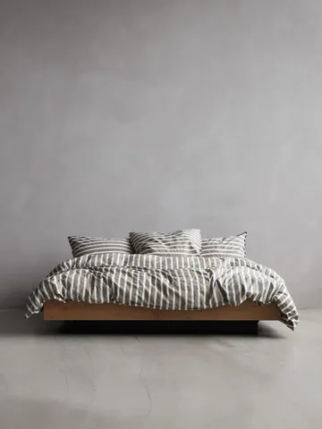 Tell Me More striped 被套 cotton - 橄榄色, 240x220 cm - Tell Me More