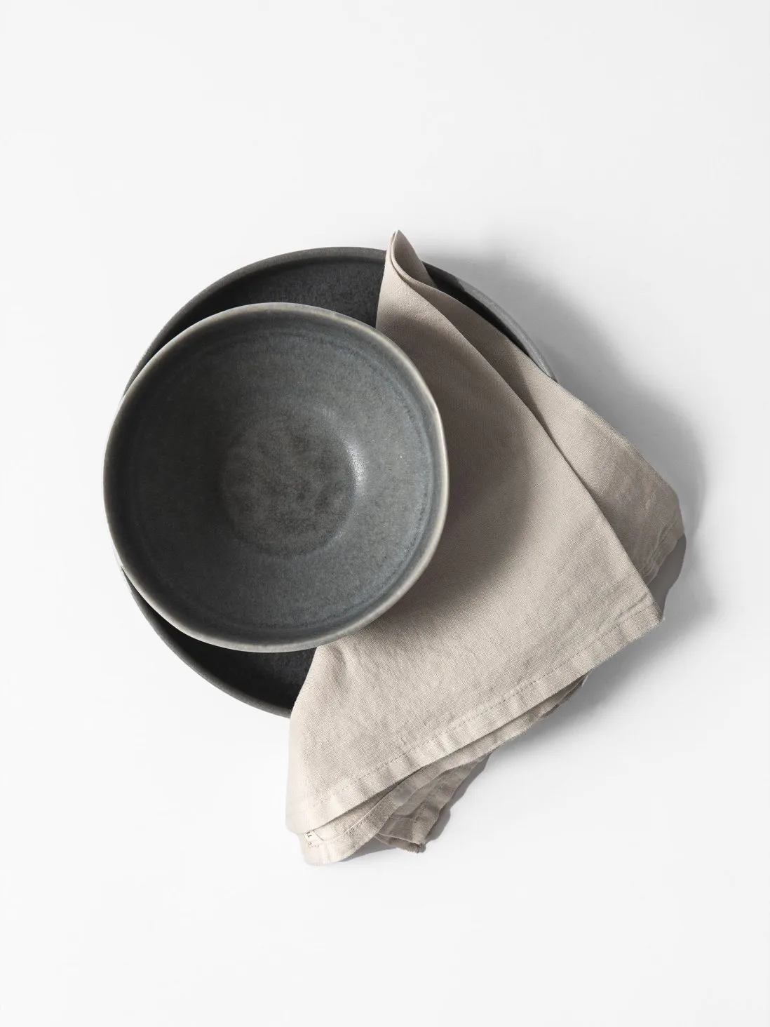 水洗亚麻 餐巾布, 暖灰色 Tell Me More