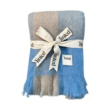 Ahlblom 羊毛毯子 130x170 cm - 米色-蓝色 - Tinted