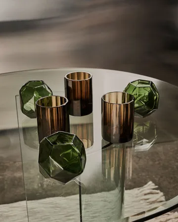 Aspelin 烛台 Ø8x11 cm - 褐色 - Tinted