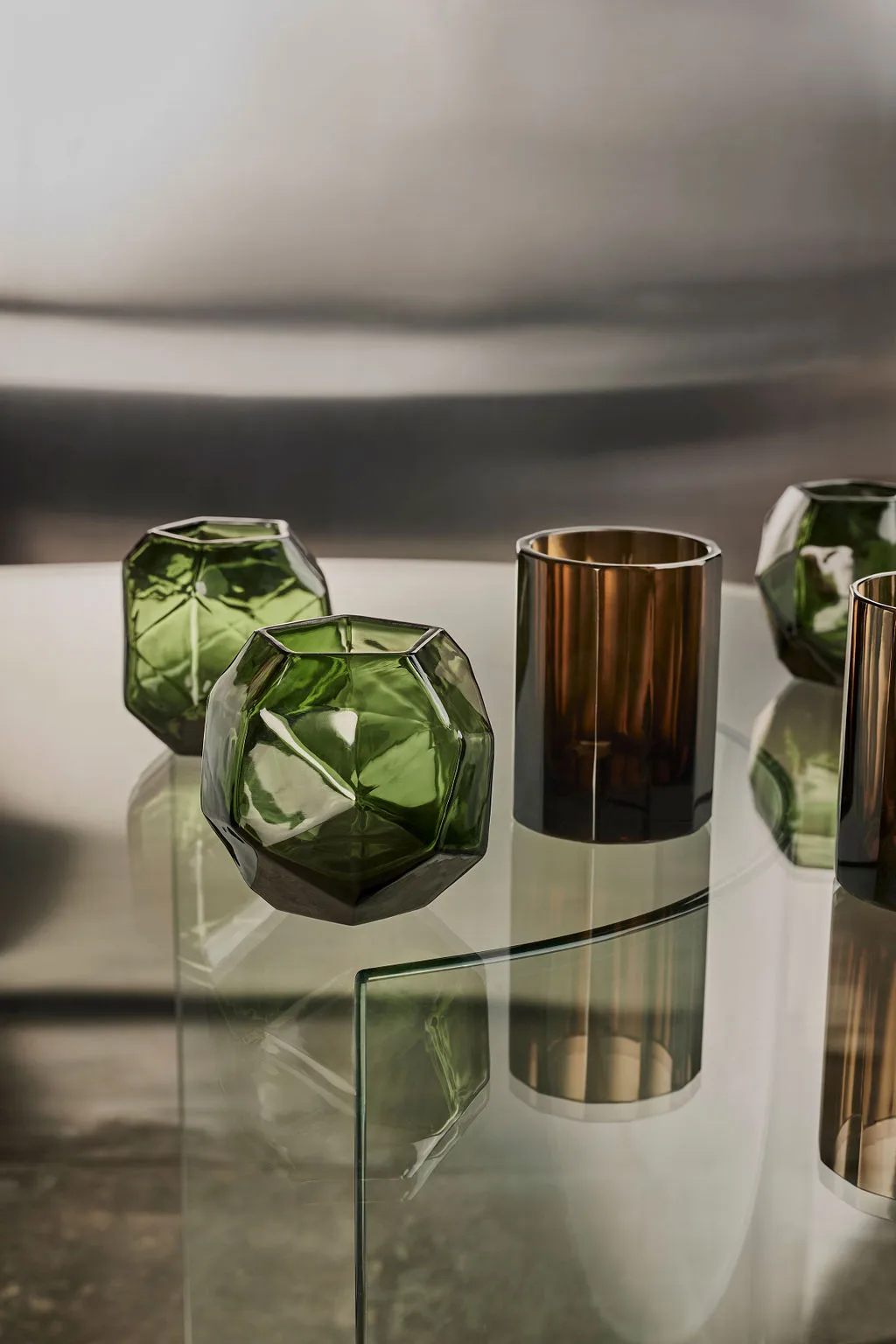 Bjork 烛台 Ø9x10 cm, 调和绿 Tinted