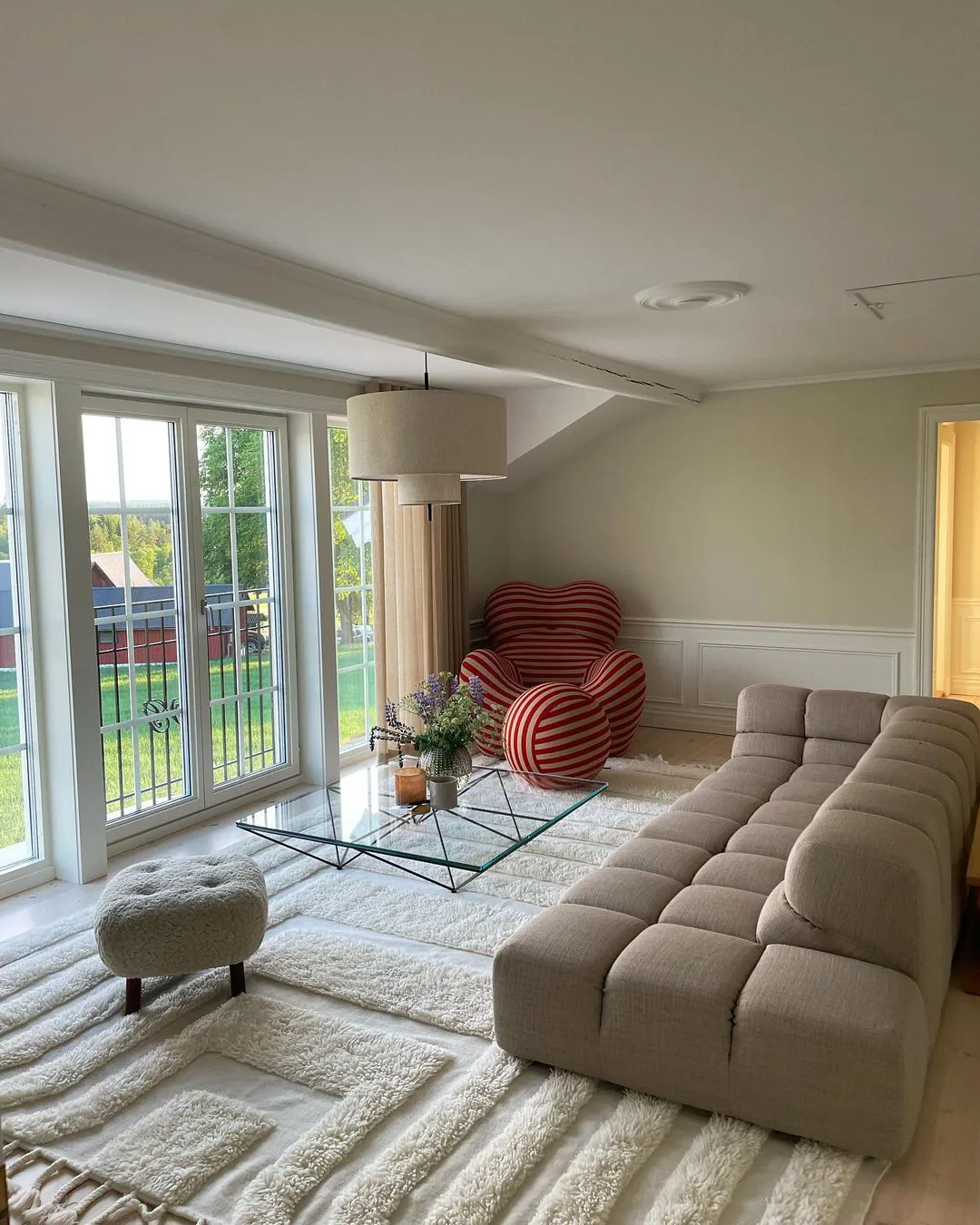 Kask 羊毛 地毯 170x240 cm, 米白色 Tinted