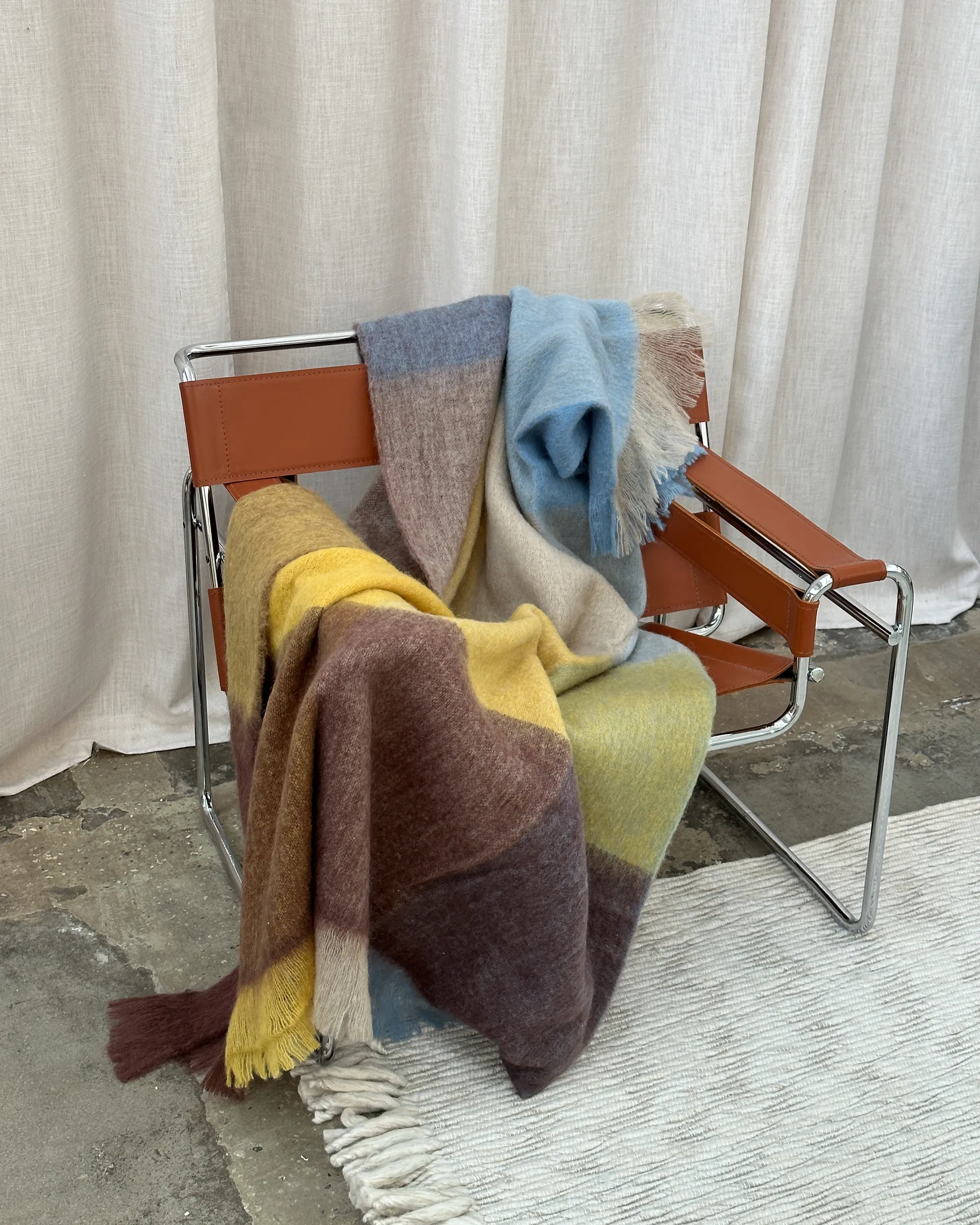 Lovstrand 羊毛毯子 130x170 cm, 褐色-混合色 Tinted