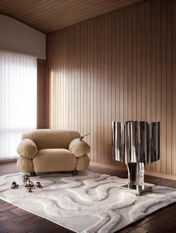 Norlander 羊毛地毯 180x240cm - 米白色 - Tinted