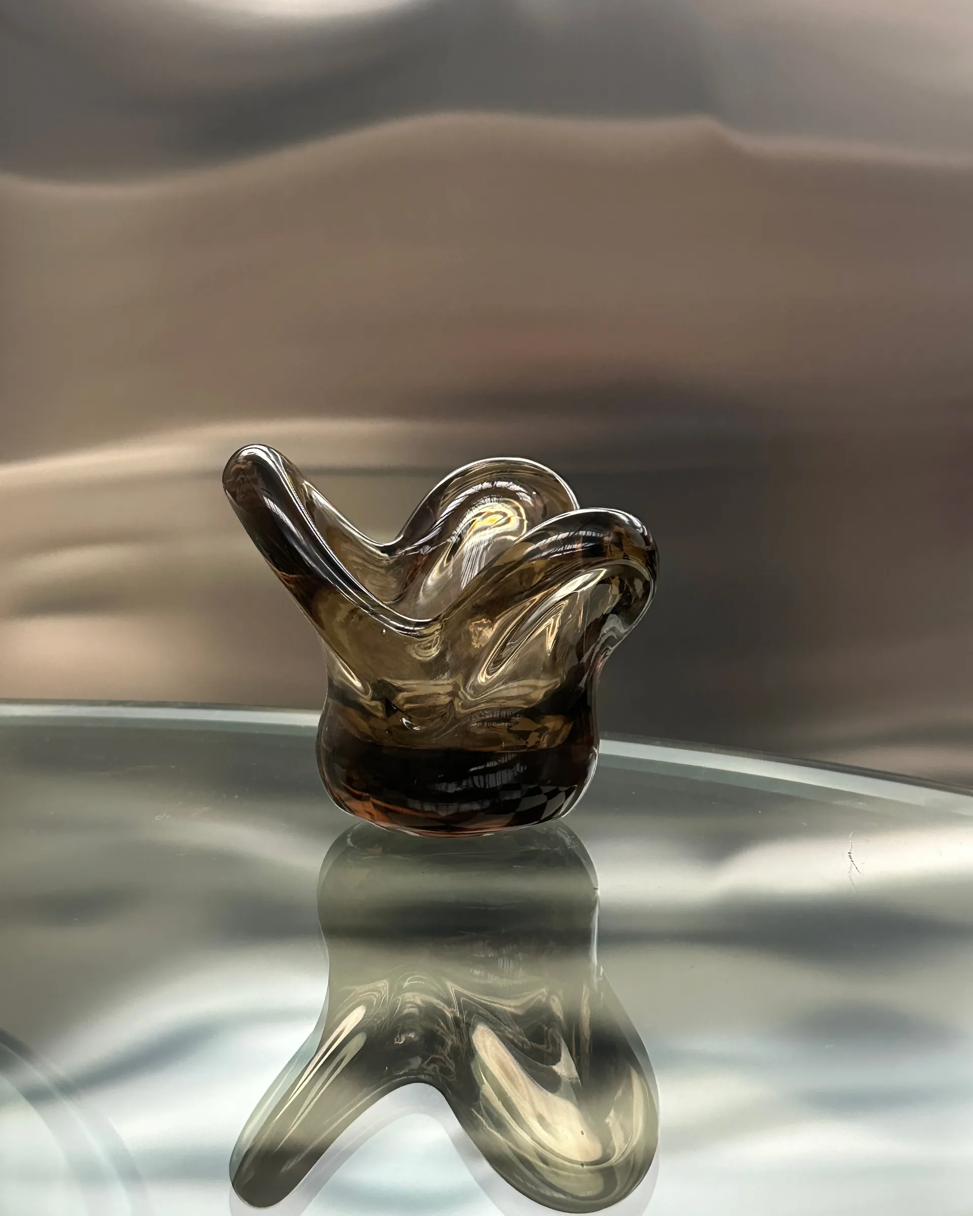 Visser 装饰烛台北欧风格, 棕色 Tinted