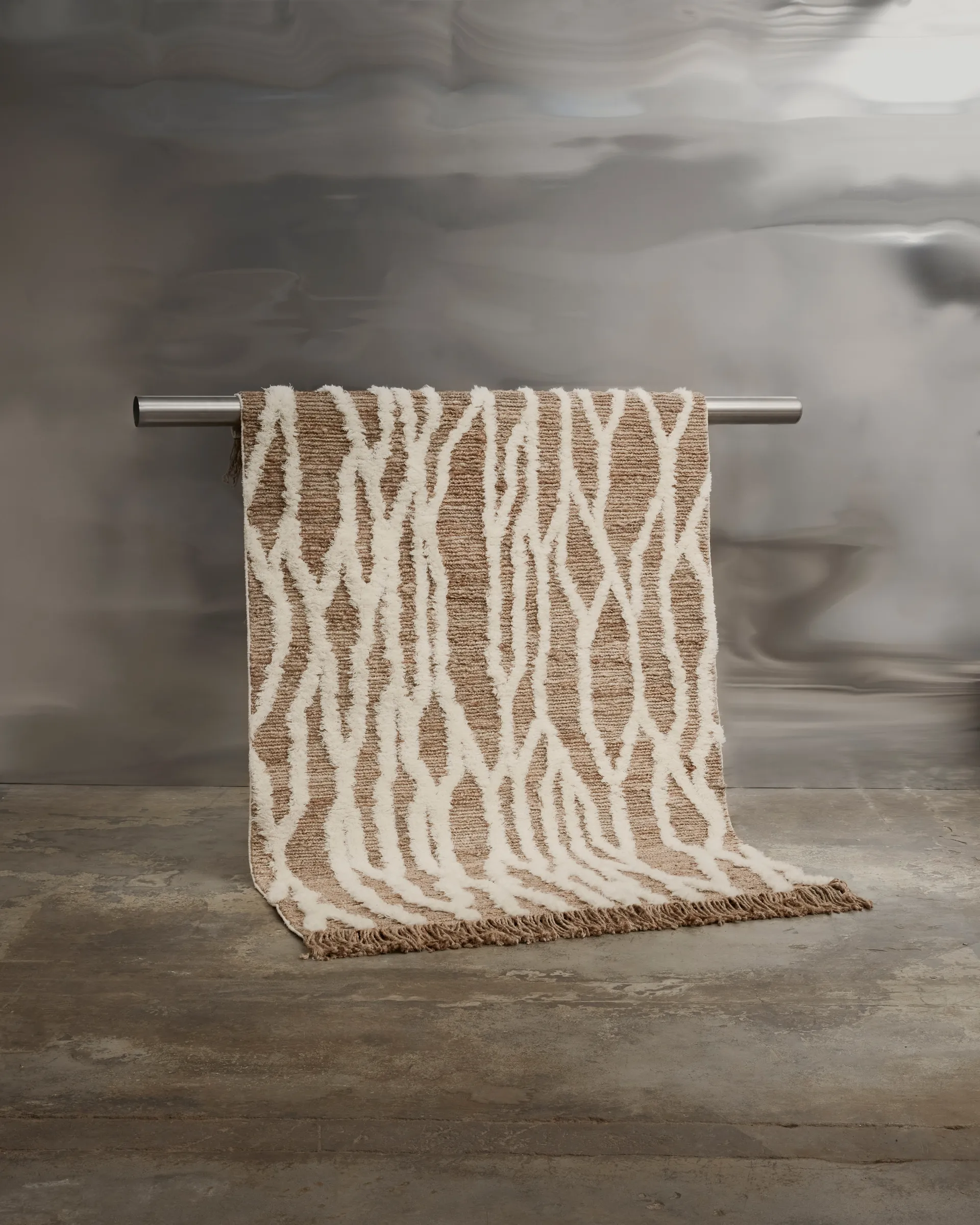 Wahl jute 地毯 170x240 cm, 褐色-米白色 Tinted