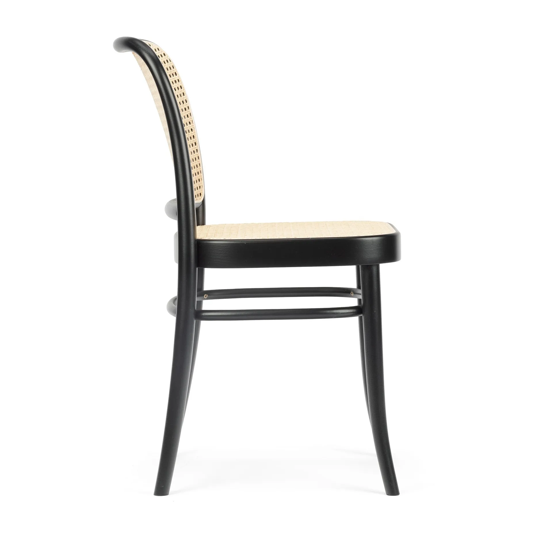 Ton no.811 椅子 rattan, 黑色 stainedB123-New rattan TON