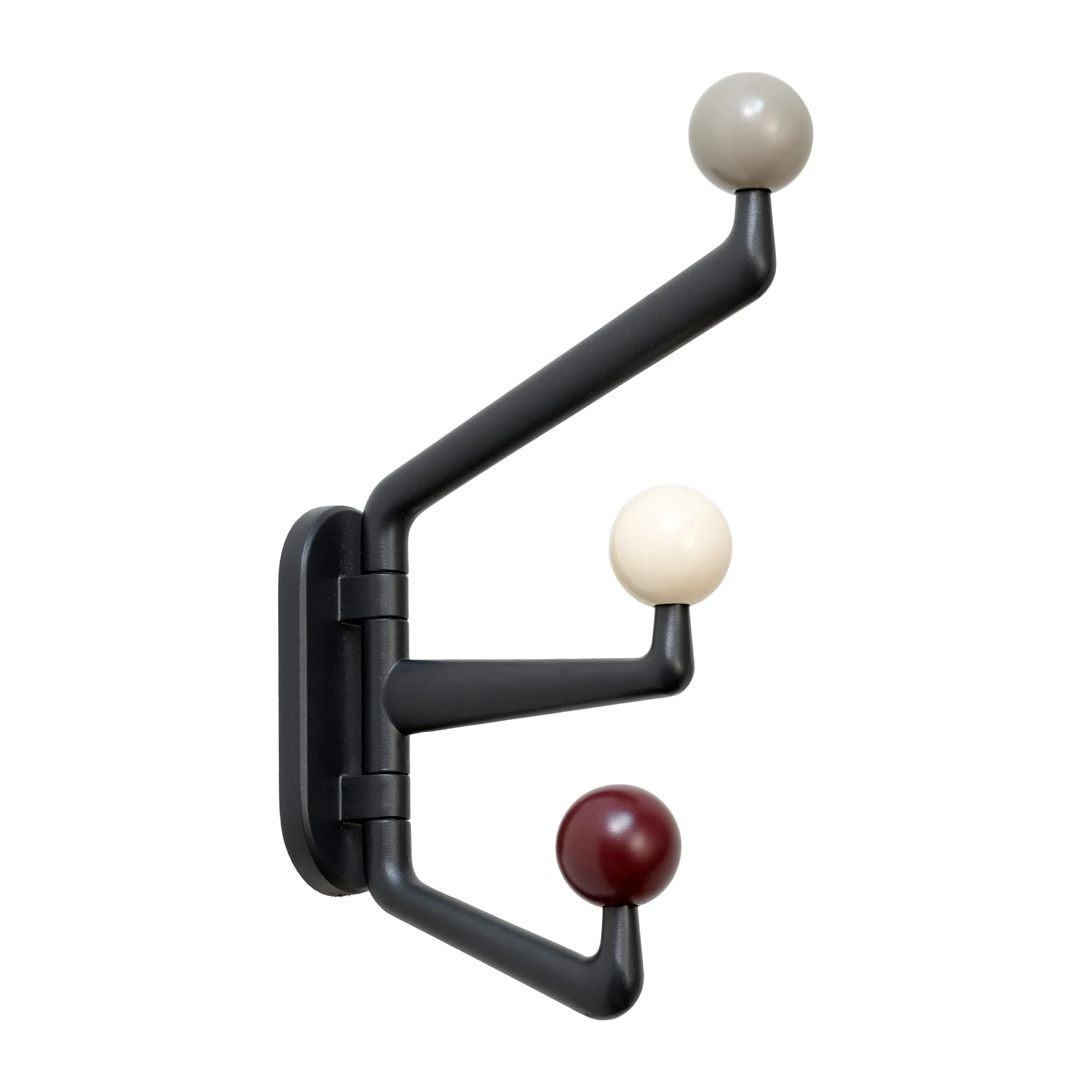 Capture SC74 挂衣钩/挂衣架 小 3钩, 石墨-彩色 &Tradition