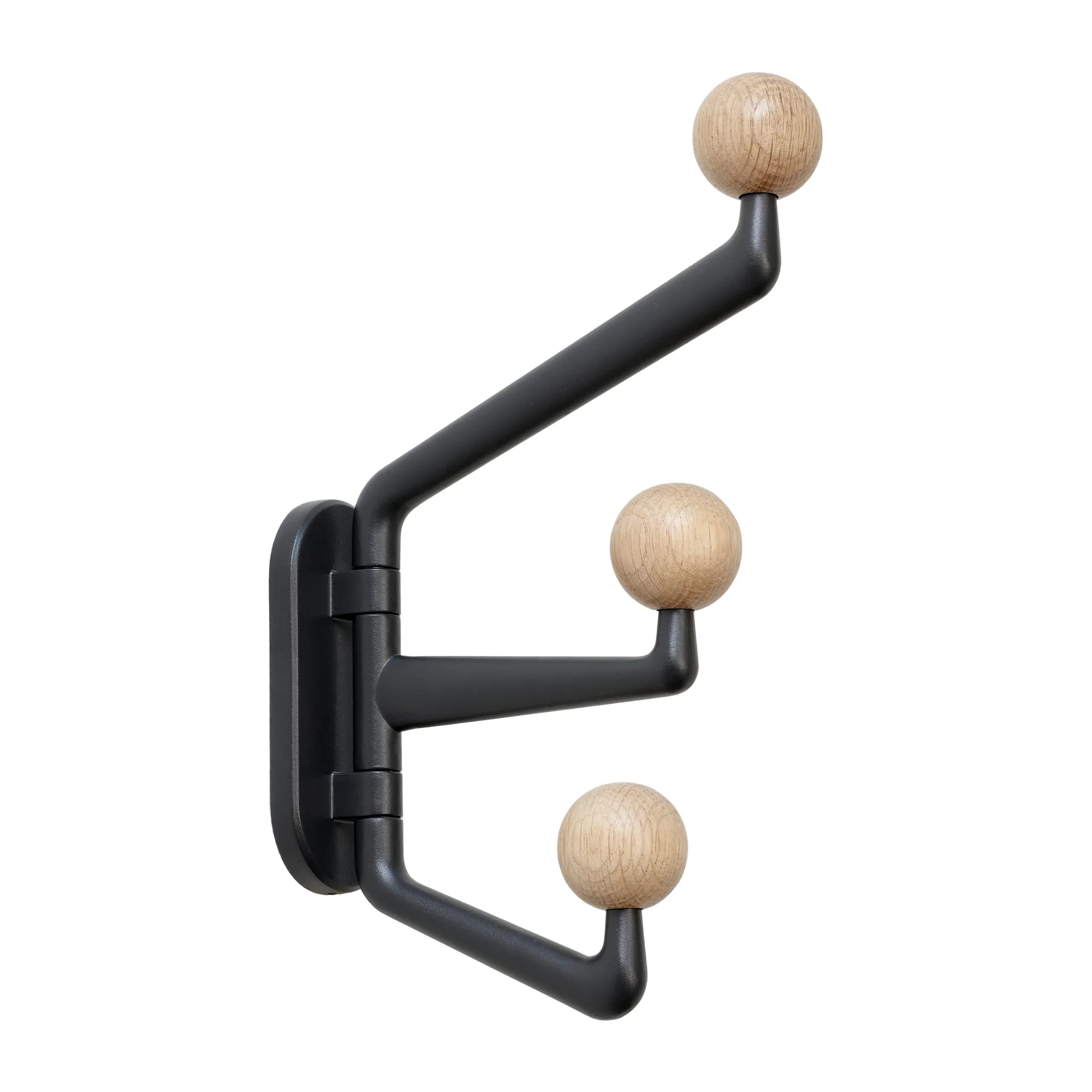Capture SC74 挂衣钩/挂衣架 小 3钩, 石墨-橡木 &Tradition